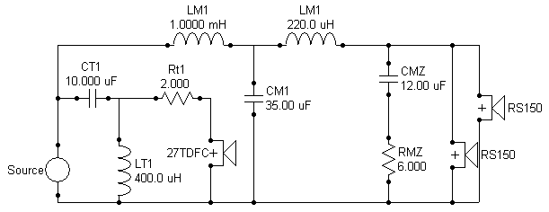 Crossover diagram, Seas Generic @1800Hz